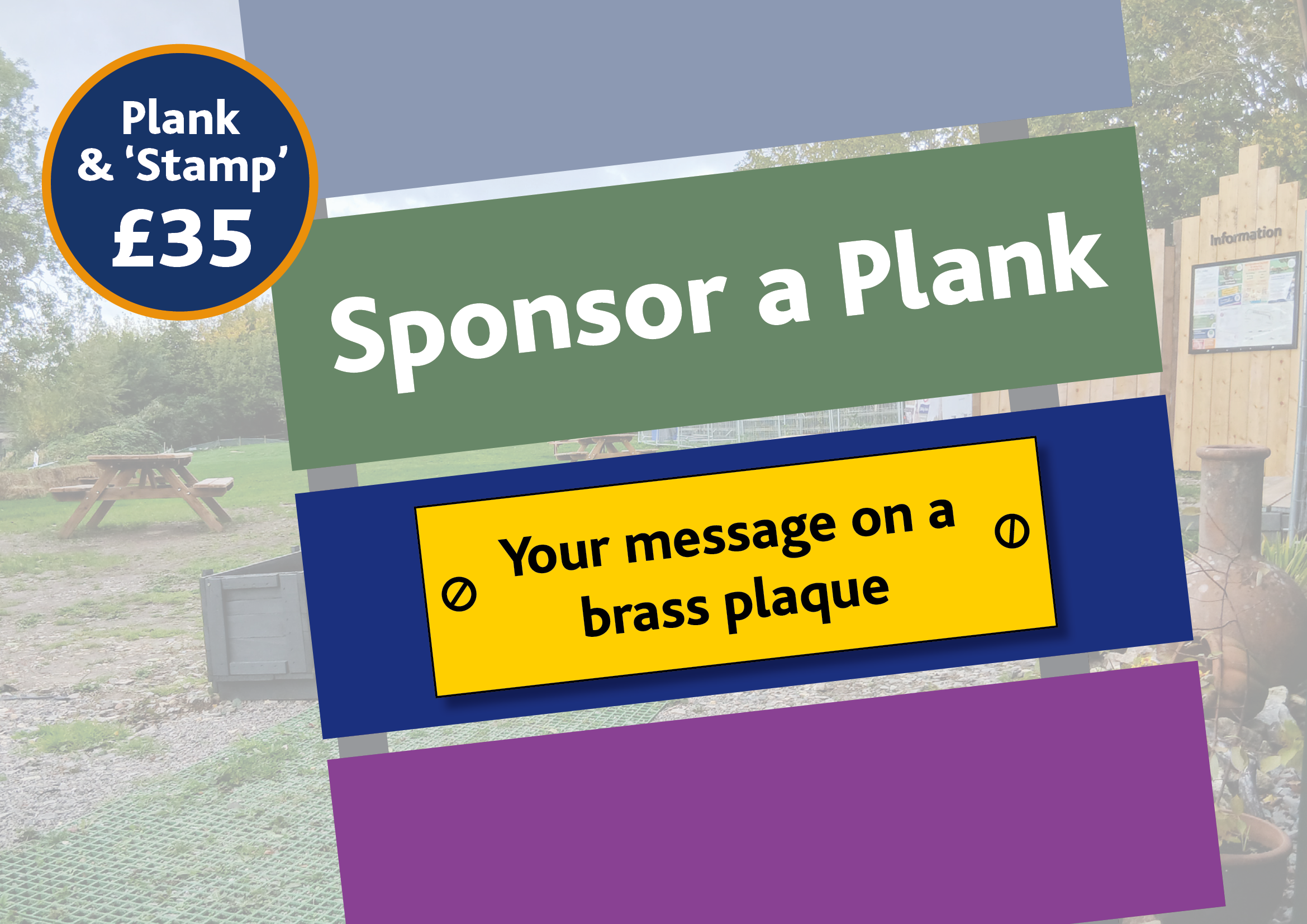 Sponsor a plank graphic